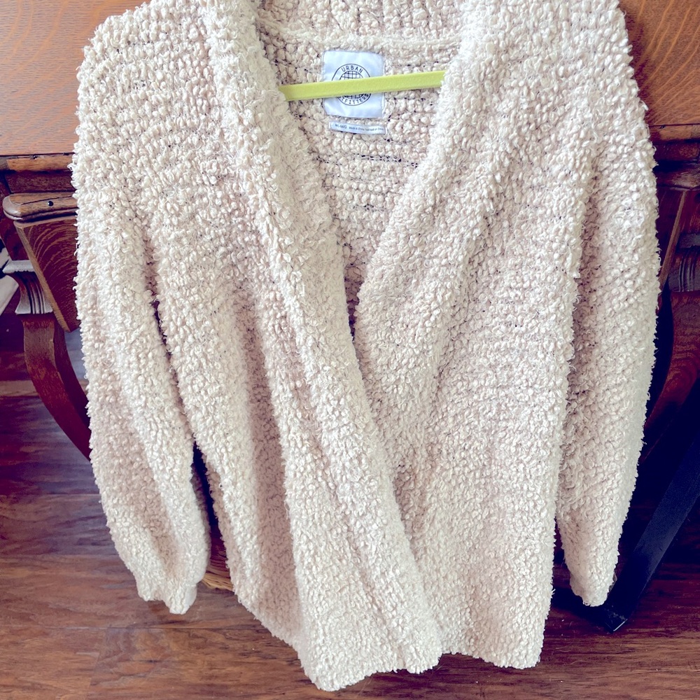 Urban Outfitters Cozy Cardigan, Size M/L, Wheat Color 🤍